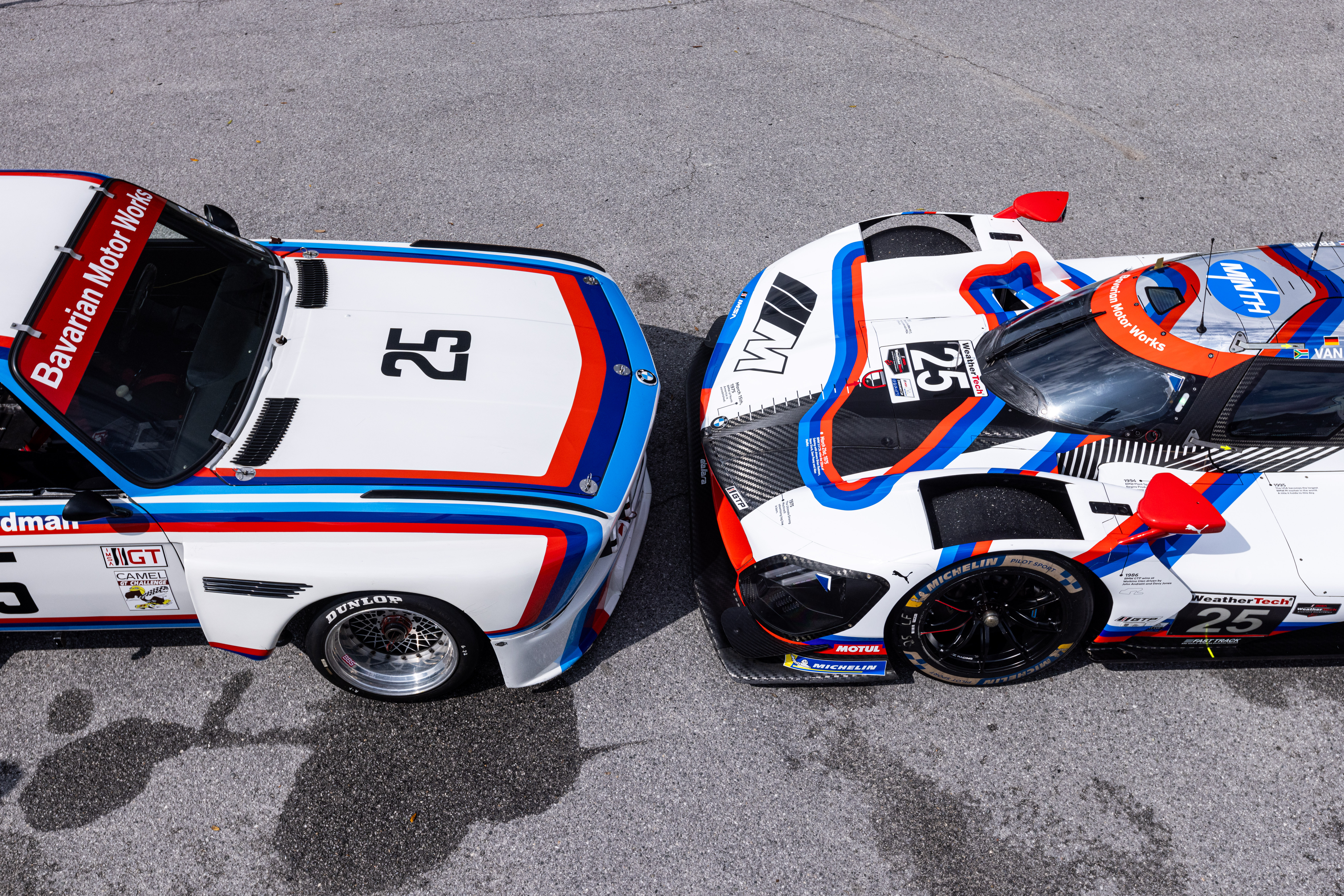 Starke (USA), 10 March 2025. IMSA WeatherTech SportsCar Championship, IWSC, BMW of North America, 50 years, anniversary, BMW M Hybrid V8, livery, design, milestones, Sebring, BMW M Team RLL, BMW 3.0 CSL.