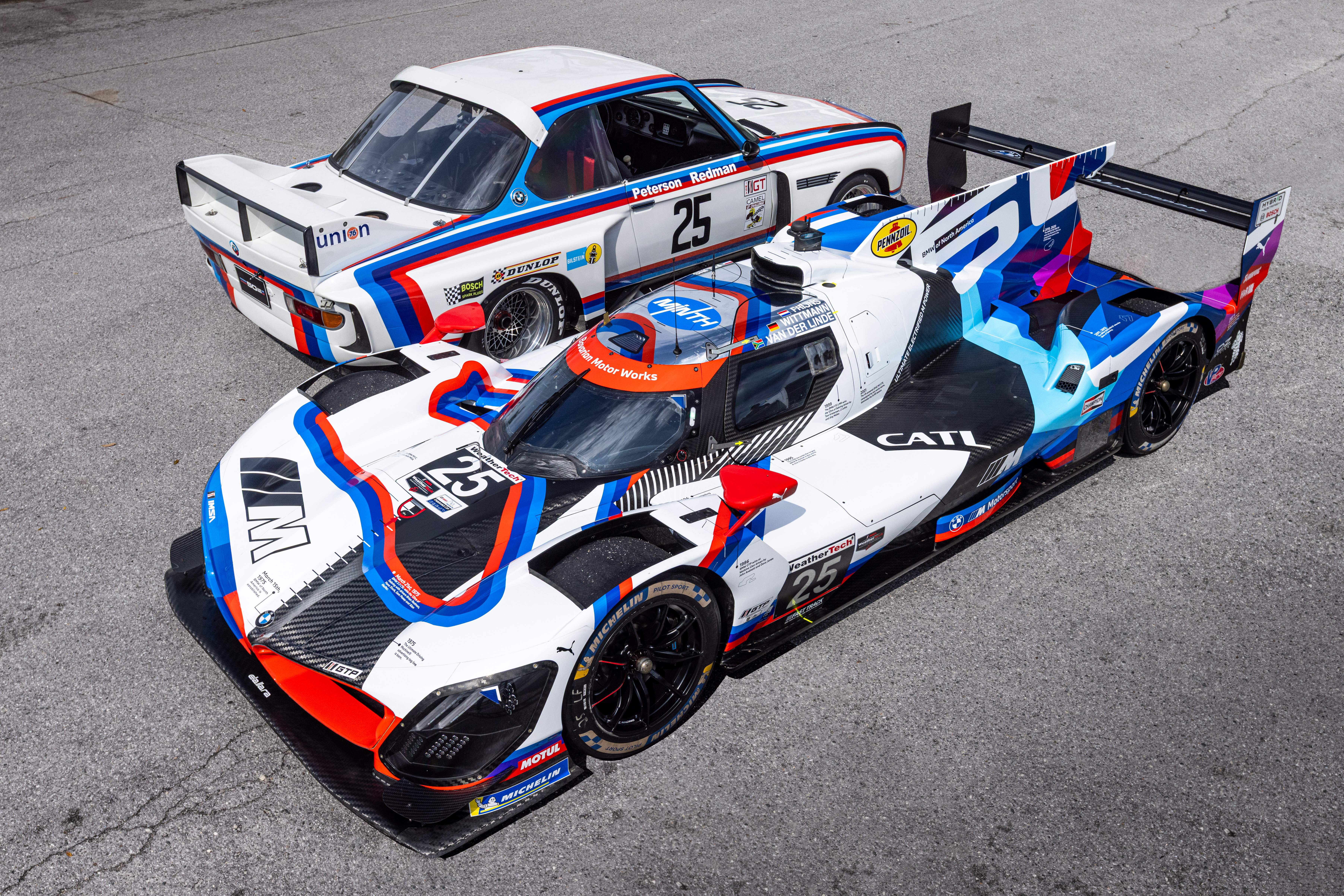 Starke (USA), 10 March 2025. IMSA WeatherTech SportsCar Championship, IWSC, BMW of North America, 50 years, anniversary, BMW M Hybrid V8, livery, design, milestones, Sebring, BMW M Team RLL, BMW 3.0 CSL.