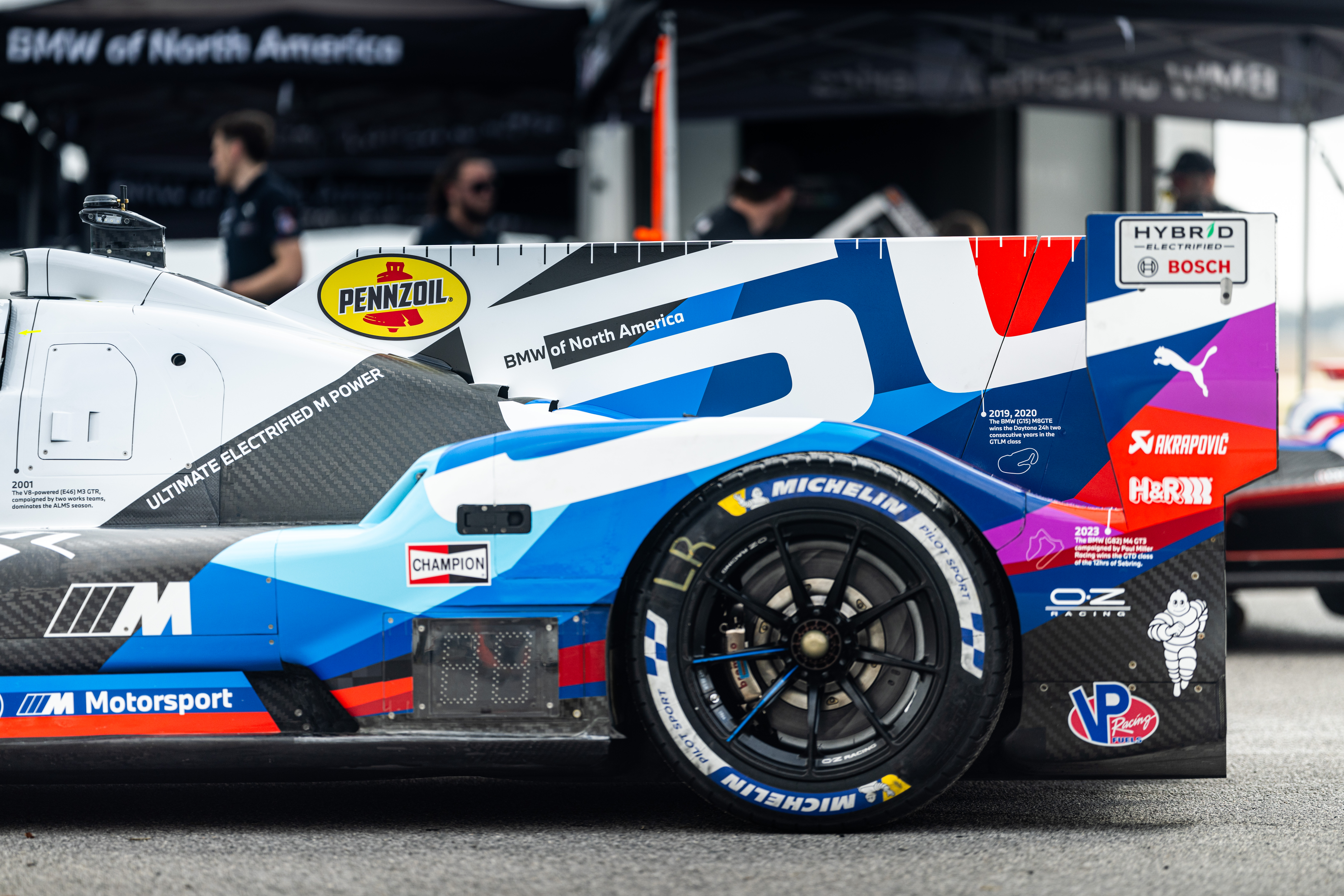 Starke (USA), 10 March 2025. IMSA WeatherTech SportsCar Championship, IWSC, BMW of North America, 50 years, anniversary, BMW M Hybrid V8, livery, design, milestones, Sebring, BMW M Team RLL.