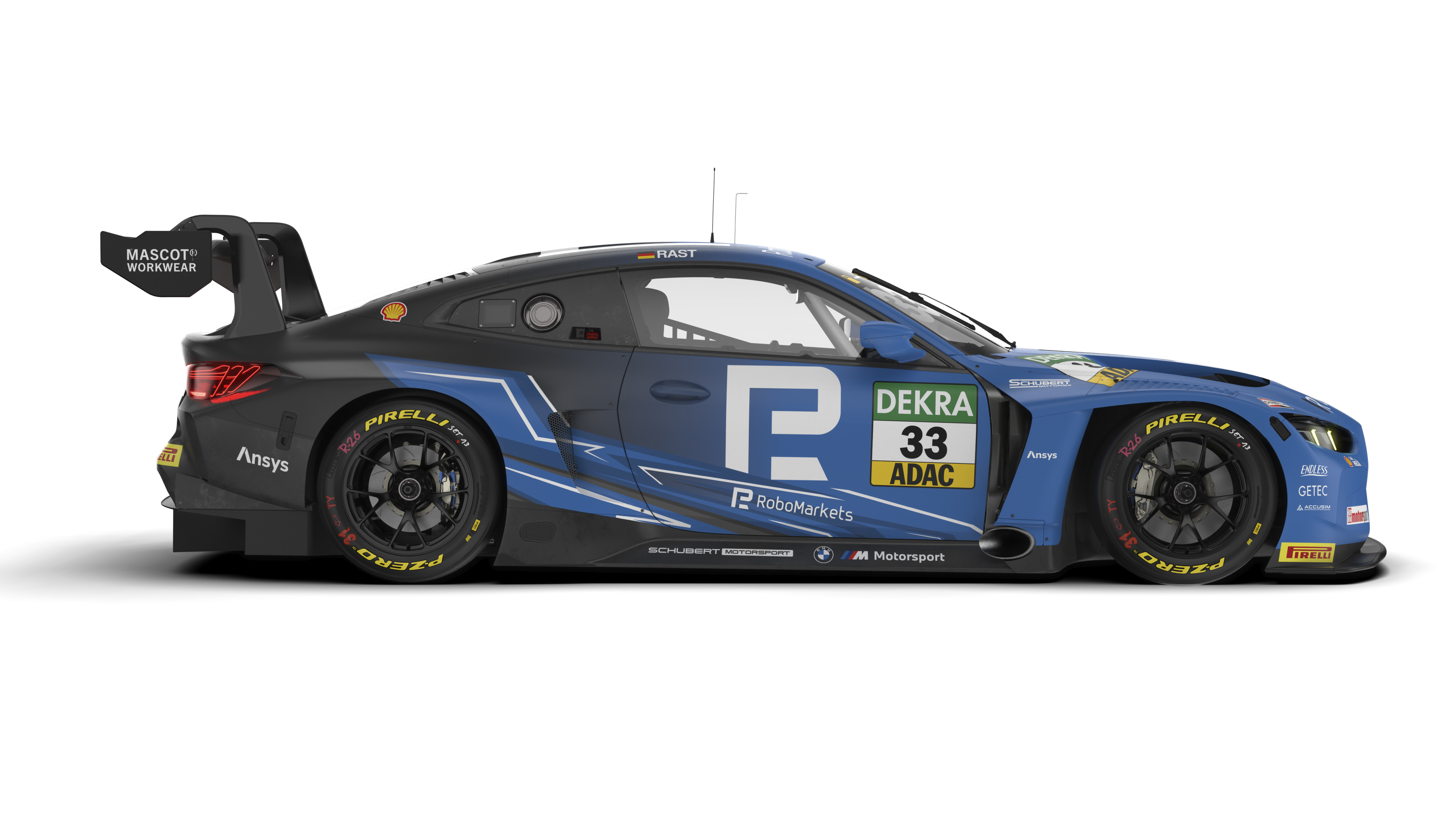 Munich (GER), 17 March 2025. DTM, Schubert Motorsport, #33 BMW M4 GT3 EVO, RoboMarkets, René Rast, design, livery.