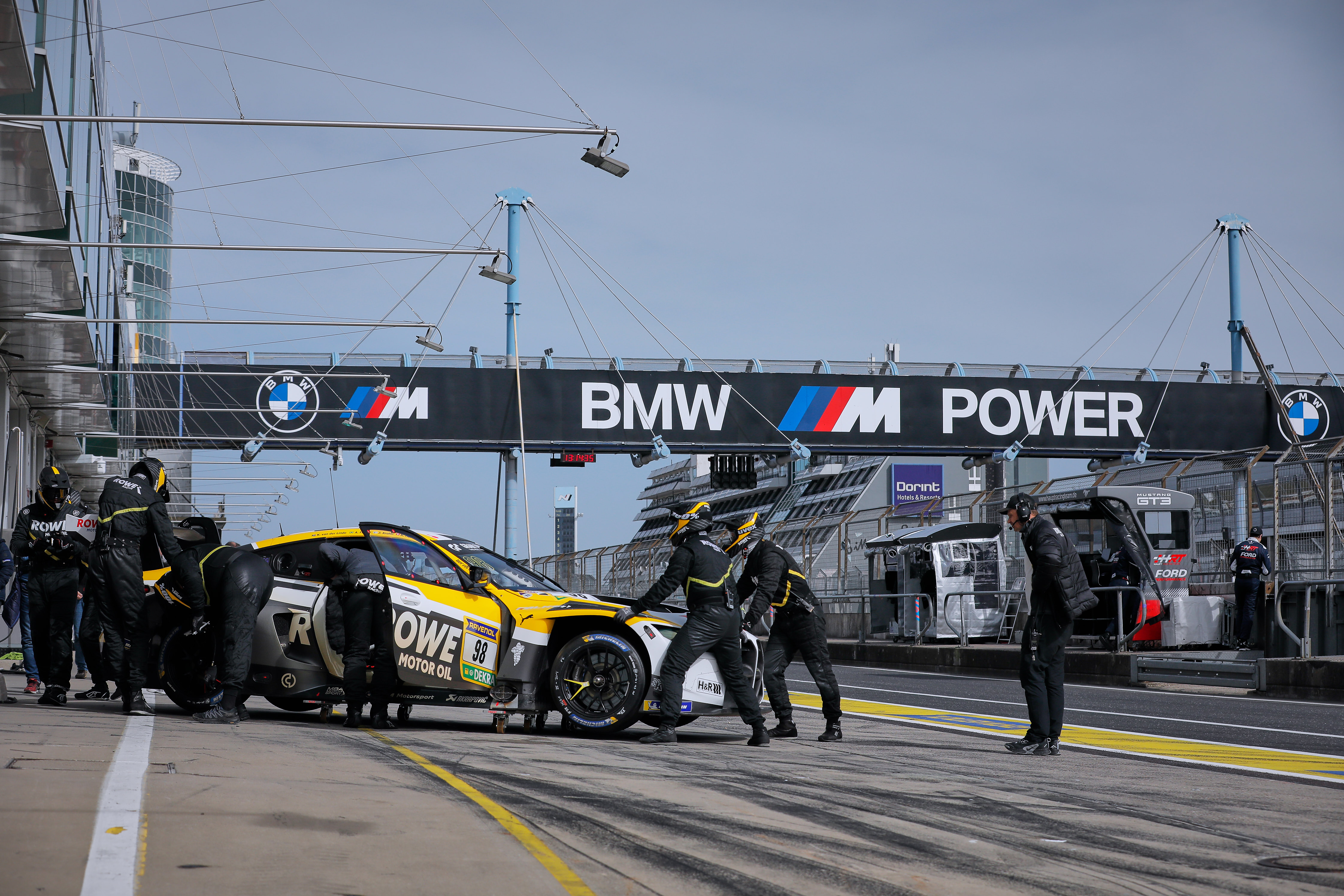 Nürburgring (GER), 22 March 2025. Nürburgring Endurance Series, NLS, Nordschleife, #98 BMW M4 GT3 EVO, ROWE Racing, Augusto Farfus, Jesse Krohn, Raffaele Marciello, Kelvin van der Linde.