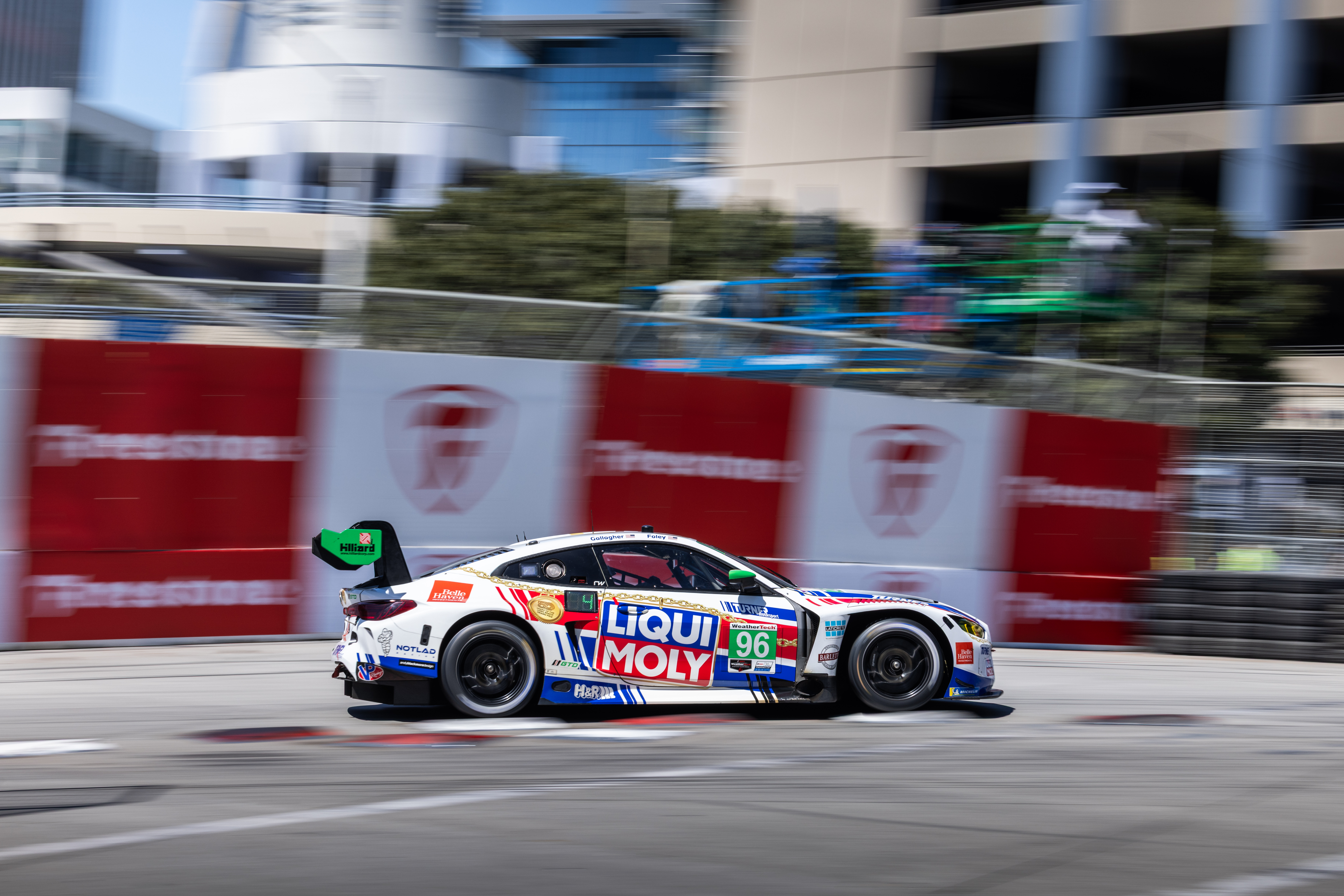 Long Beach (USA), 11-12 April 2025. IMSA WeatherTech SportsCar Championship, IWSC, #96 BMW M4 GT3 EVO, GTD, Turner Motorsport, Robby Foley, Patrick Gallagher.