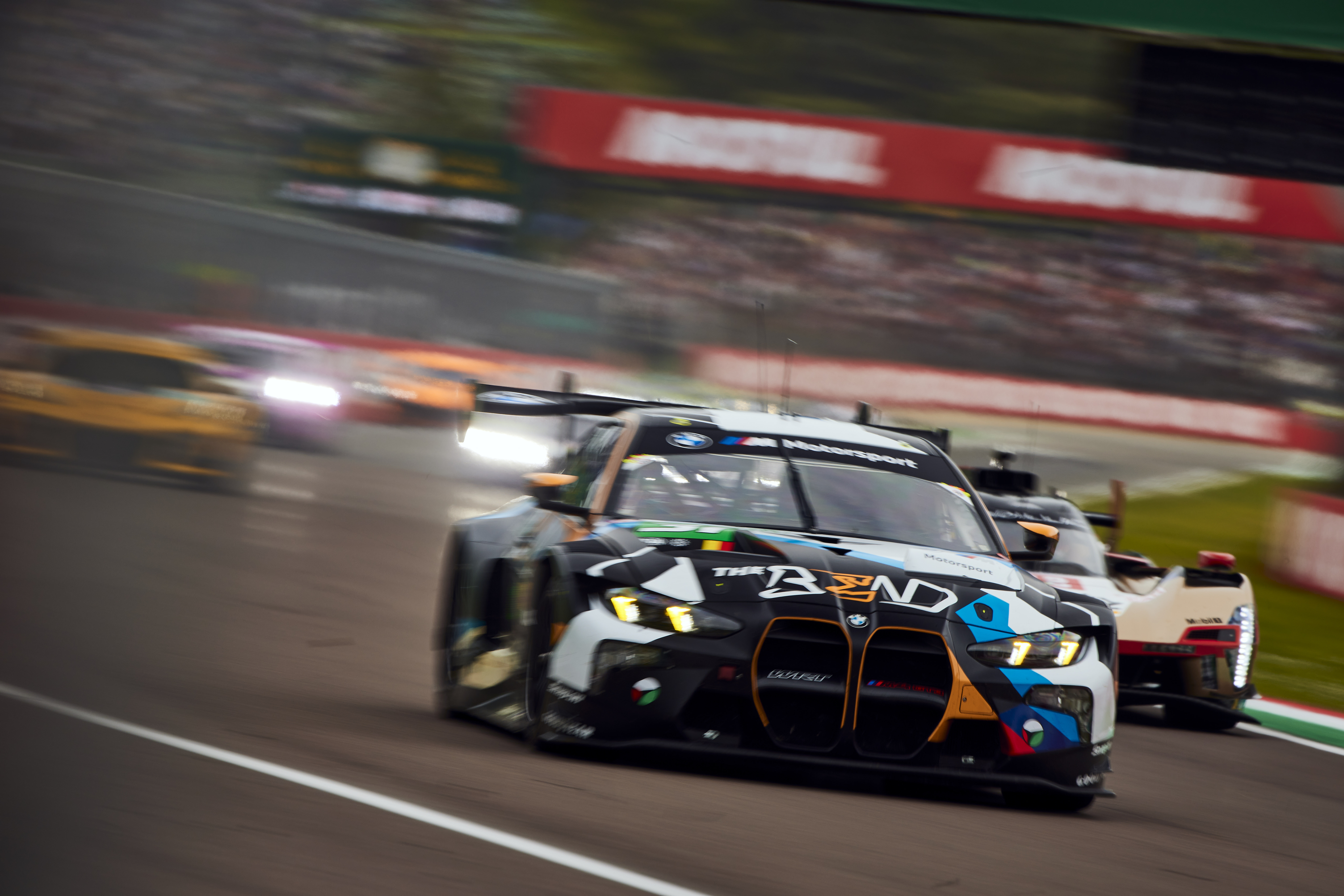 Imola (ITA), 18th to 20th April 2025. BMW M Motorsport, FIA World Endurance Championship, FIA WEC, The Bend Team WRT, #31 BMW M4 GT3 EVO, Augusto Farfus, Timur Boguslavskiy, Yasser Shahin.