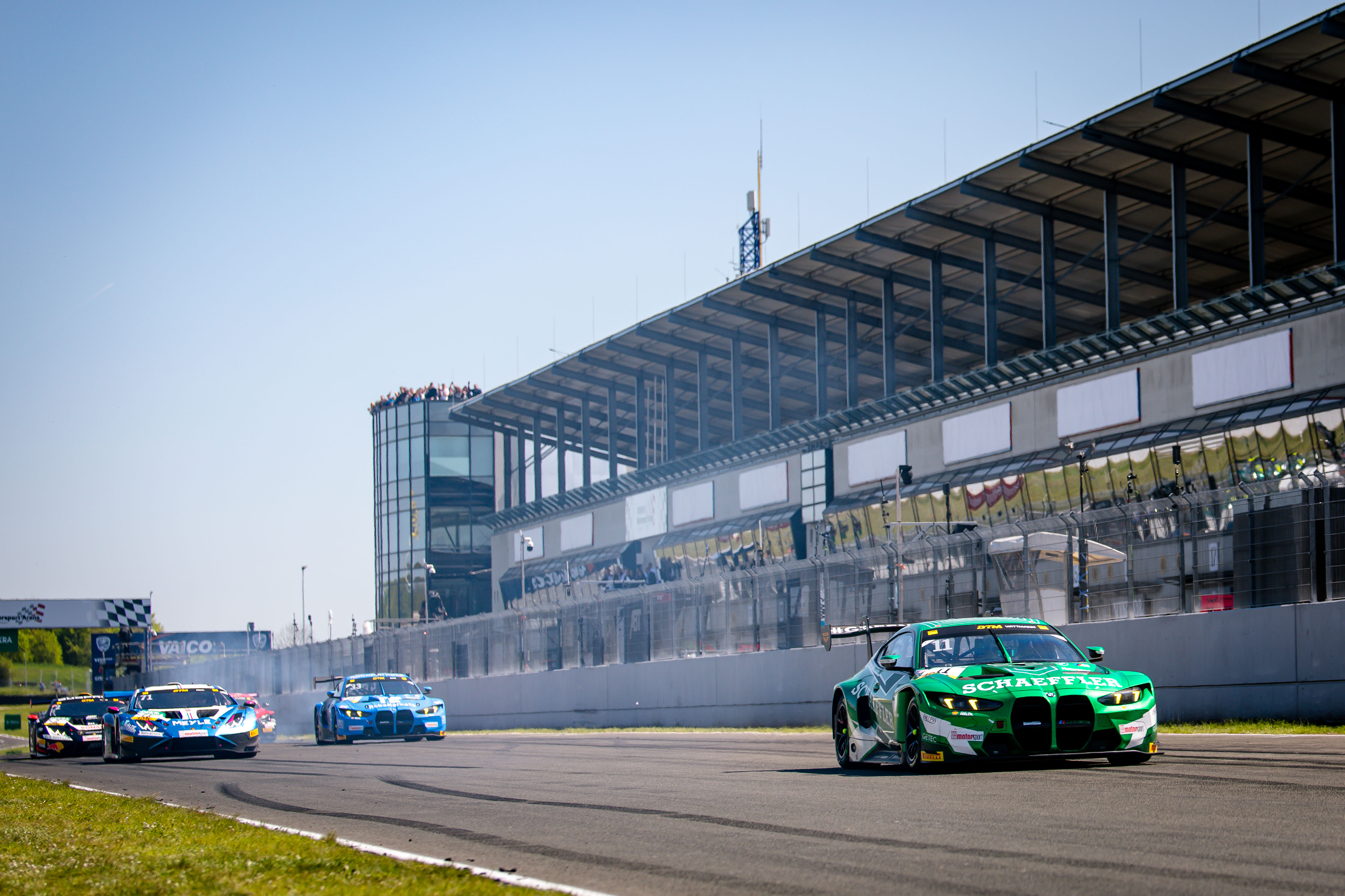Oschersleben (GER), 25-27 April 2025. DTM, ADAC Motorsport, Schubert Motorsport, #11 BMW M4 GT3 EVO, Marco Wittmann, Schaeffler, #33 BMW M4 GT3 EVO, René Rast, RoboMarkets