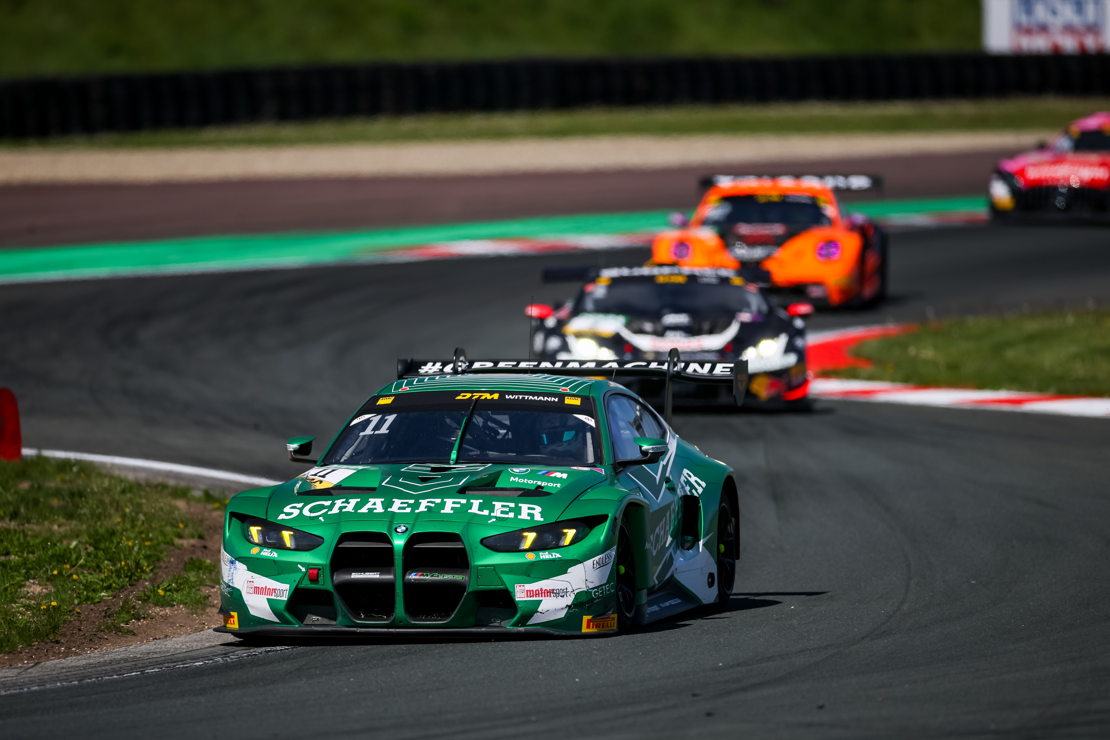 Oschersleben (GER), 25-27 April 2025. DTM, ADAC Motorsport, Schubert Motorsport, #11 BMW M4 GT3 EVO, Marco Wittmann, Schaeffler, #33 BMW M4 GT3 EVO, René Rast, RoboMarkets